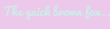 Image with Font Color CAEEE8 and Background Color ECC9EB